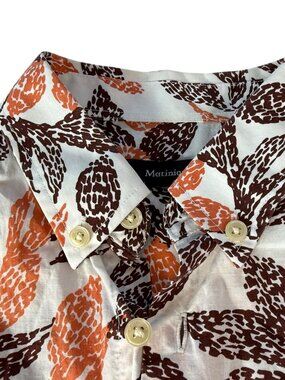 Matinique Button Down Collared Hawaiian Shirt, Short Sleeve, Size Men's Small